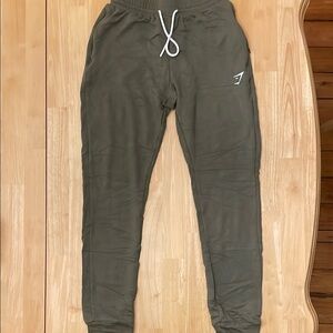 Olive Joggers with Logo